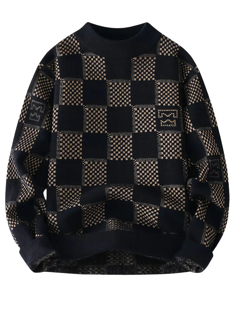 Monochrome Motion Knit Pullover