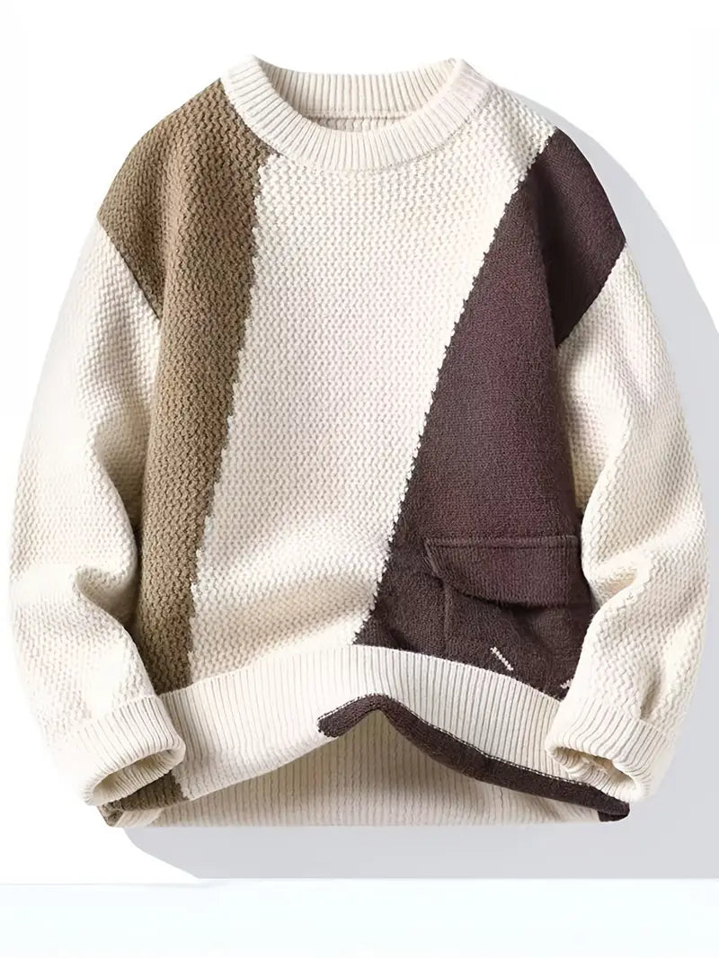 Soft Contrast Knit – Pink & Gray Edition