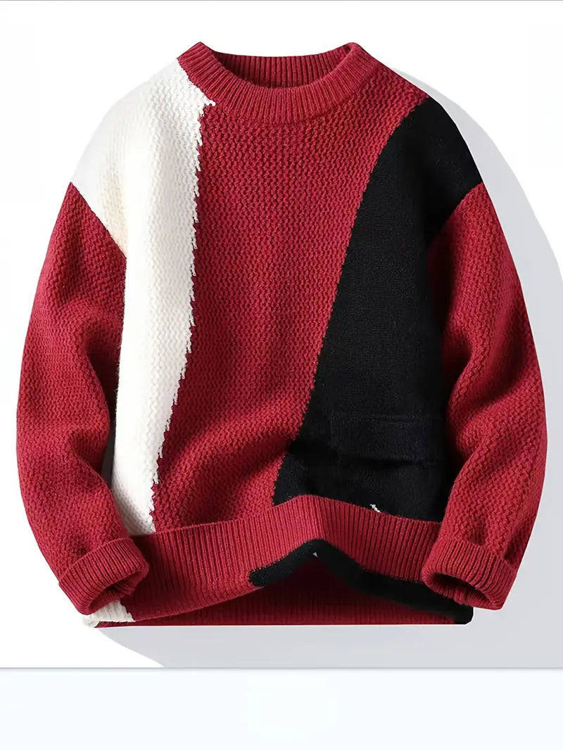 Soft Contrast Knit – Pink & Gray Edition