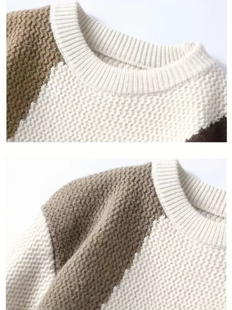 Soft Contrast Knit – Pink & Gray Edition