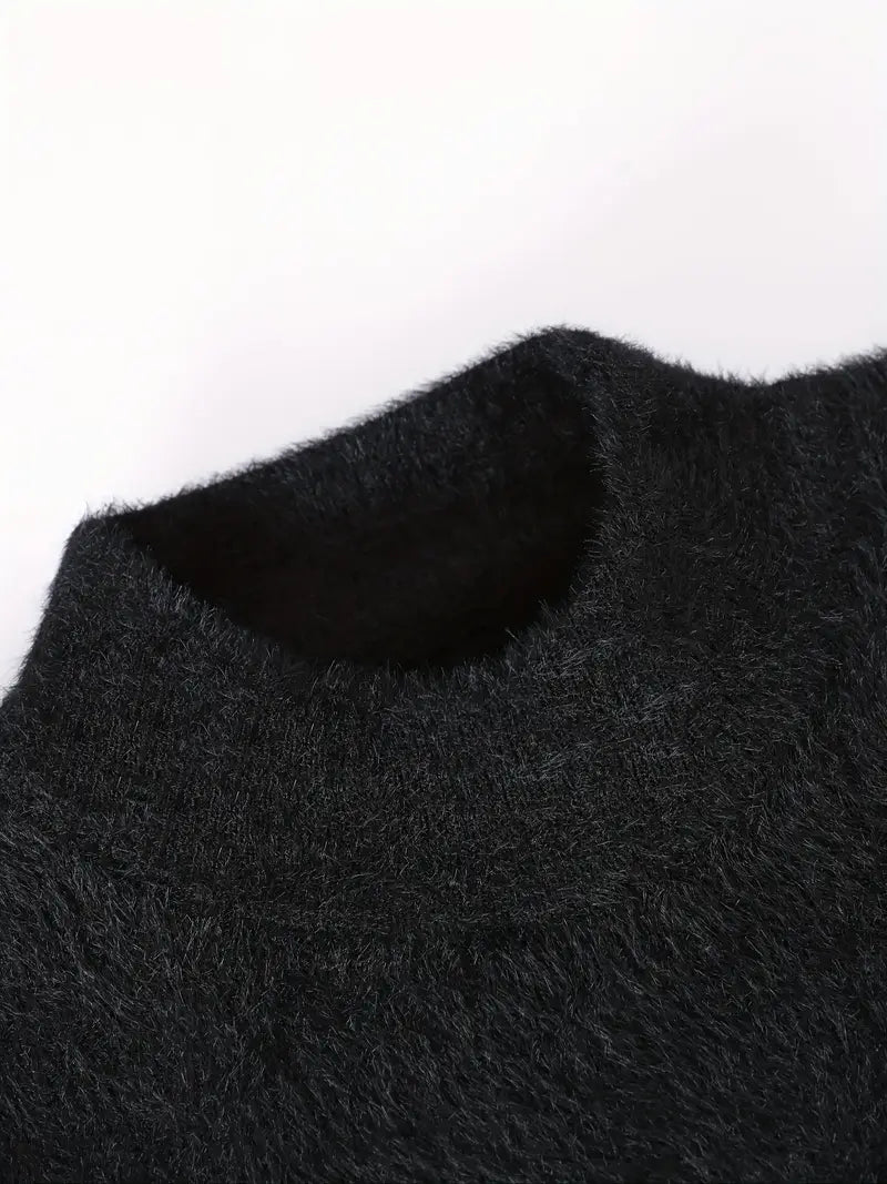 Woodland Deer Sweater – Soft Knit Cream & Gray